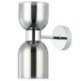 CLESSIDRA: Interior Mirror Finish Smokey Black / Opal Glass Ellipse Wall Lights