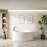 COLE Freestanding Acrylic Bathtub with Overflow/Non-Overflow - Gloss White (1400mm)