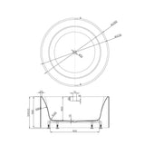 Como Freestanding Bathtub with Overflow/Non-Overflow (Matte White) (1300mm)