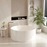 COLE Freestanding Acrylic Bathtub with Overflow/Non-Overflow - Gloss White (1400mm)
