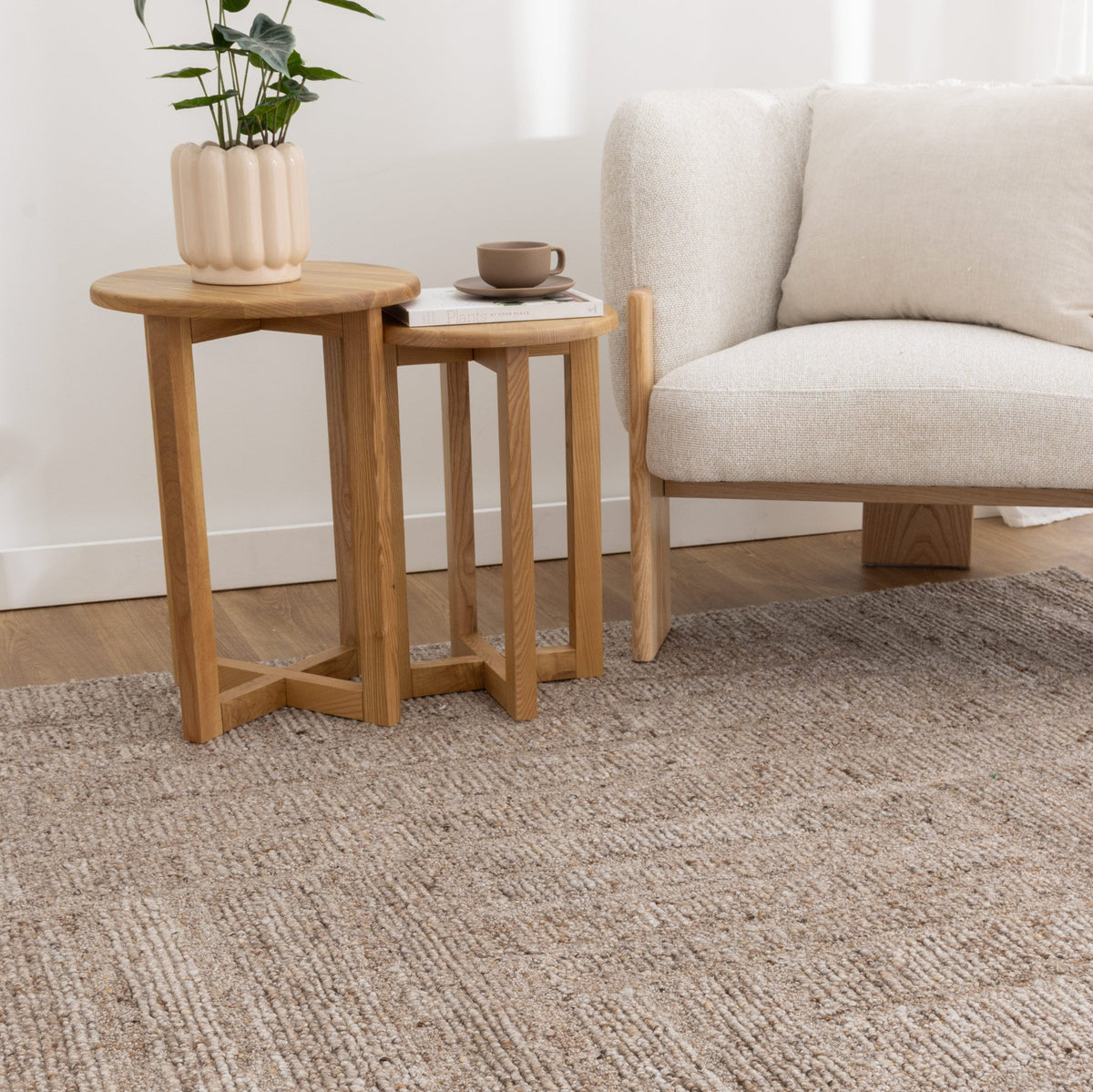 Seren Cocoa Modern Wool Rug