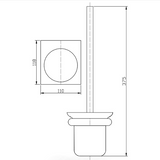 Cora Toilet Brush Holder - Technical Drawing