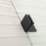 COVEY Frameless Fixed and Swing Panel Double Hinged Clear Bathtub Screen
