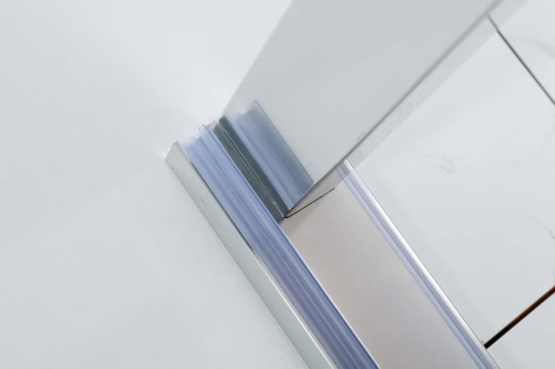 COVEY Wall To Wall Frameless Double Sliding Door Shower Screen (By-pass Sliding Door)