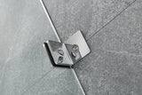 COVEY Wall To Wall Diamond Frameless Pivot Hinge Door Shower Screen