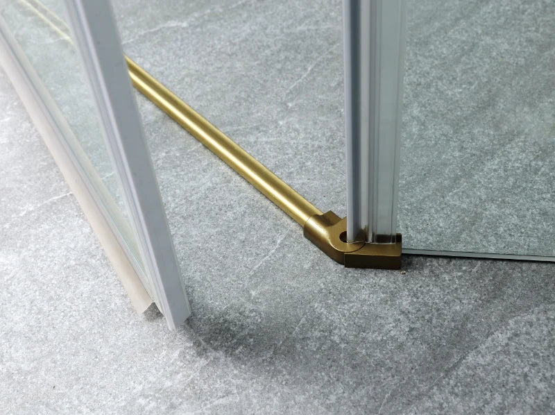 COVEY Wall To Wall Diamond Frameless Pivot Hinge Door Shower Screen
