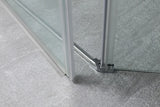 COVEY Wall To Wall Diamond Frameless Pivot Hinge Door Shower Screen