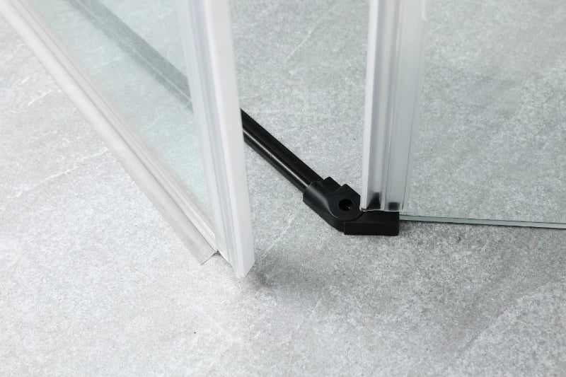 COVEY Wall To Wall Diamond Frameless Pivot Hinge Door Shower Screen