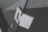 COVEY Wall To Wall Diamond Frameless Pivot Hinge Door Shower Screen