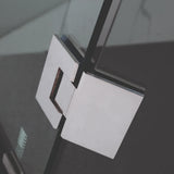 COVEY Wall To Wall Diamond Frameless Pivot Hinge Door Shower Screen