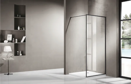 COVEY Framed Walk-In Single Panel With Support Bar Shower Screen