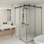 COVEY Frameless Double Corner Sliding Door Shower Screen (L-Shape)