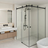 COVEY Frameless Double Corner Sliding Door Shower Screen (L-Shape)
