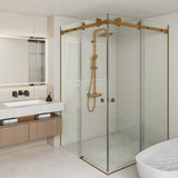 COVEY Frameless Double Corner Sliding Door Shower Screen (L-Shape)