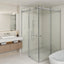 COVEY Frameless Double Corner Sliding Door Shower Screen (L-Shape)
