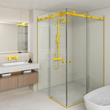 COVEY Frameless Double Corner Sliding Door Shower Screen (L-Shape)