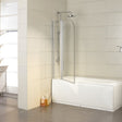 COVEY_Frameless_Double_Swival_Panel_with_Curved_Corner_Clear_Bathtub_Screen