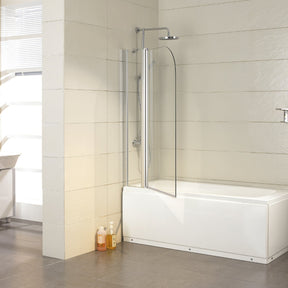 COVEY_Frameless_Double_Swival_Panel_with_Curved_Corner_Clear_Bathtub_Screen