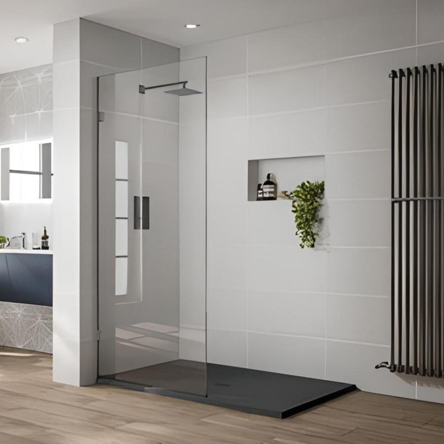 COVEY Frameless Walk-in Single Panel Clear Shower Screen