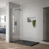 COVEY Frameless Walk-in Single Panel Clear Shower Screen