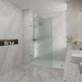 COVEY Frameless Walk-in Single Panel Frosted/ Matralux Shower Screen