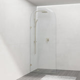 COVEY Frameless Walk-in Single Panel Top Arch Clear Glass Shower Screen