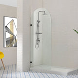 COVEY Frameless Walk-in Single Panel Top Arch Clear Glass Shower Screen