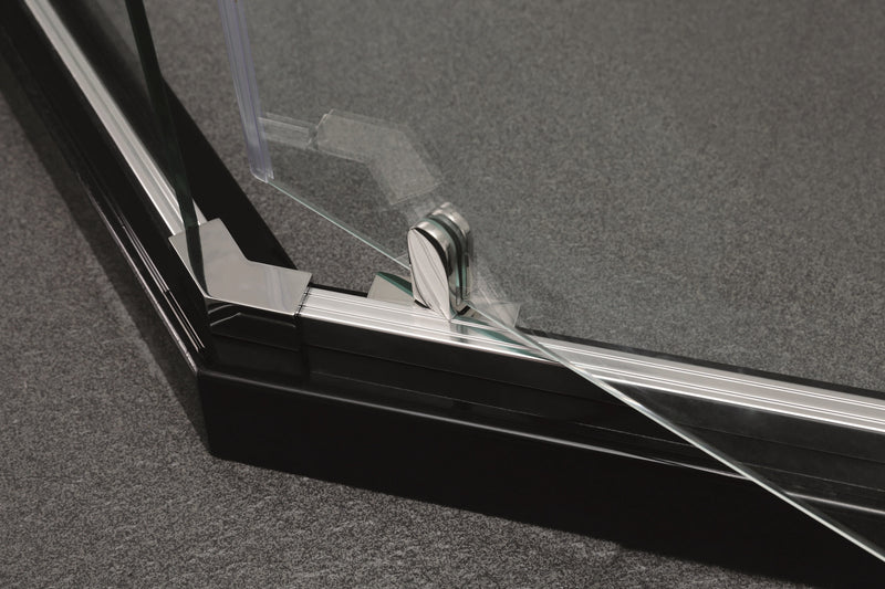 COVEY Semi-Framed Pivot Door Diamond Shower Screen