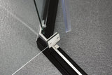 COVEY Semi-Framed Pivot Door Diamond Shower Screen