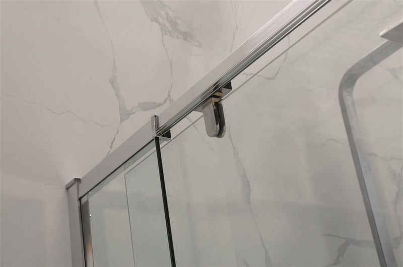 COVEY Semi-Framed Corner Wall To Wall Pivot Door Shower Screen