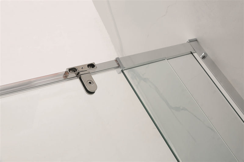 COVEY Semi-Framed Corner Wall To Wall Pivot Door Shower Screen