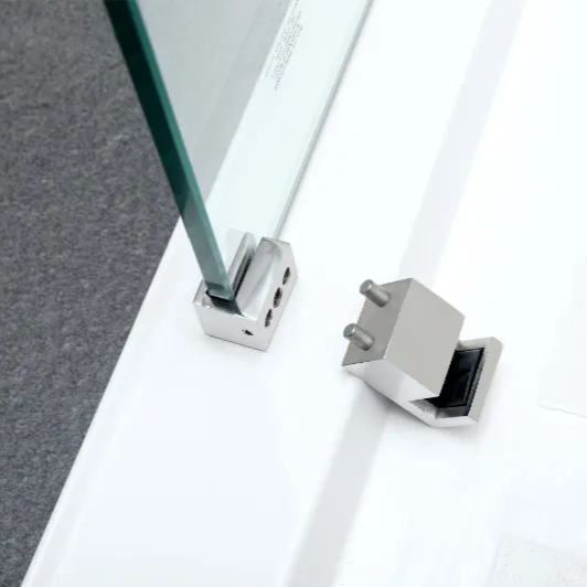 COVEY Wall to Wall Frameless Single Sliding Door Bathtub Screen