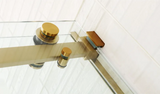 COVEY Wall to Wall Frameless Single Sliding Door Bathtub Screen