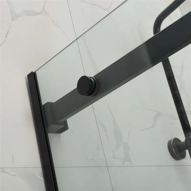 COVEY Wall to Wall Frameless Single Sliding Door Bathtub Screen