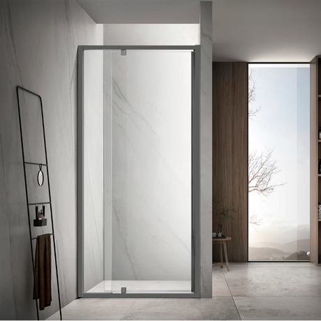 COVEY Semi-Frame Corner Wall To Wall Pivot Door Shower Screen