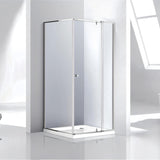 COVEY Semi-Framed Corner Wall To Wall Pivot Door Shower Screen