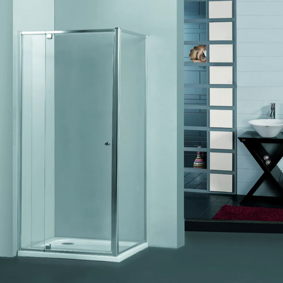 COVEY Semi-Frame Corner Wall To Wall Pivot Door Shower Screen