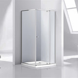 COVEY Semi-Frame Corner Wall To Wall Pivot Door Shower Screen