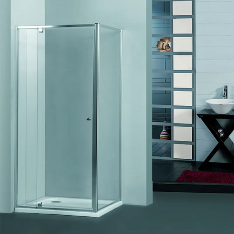 COVEY Semi-Frame Corner Wall To Wall Pivot Door Shower Screen