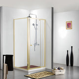 COVEY Semi-Frame Corner Wall To Wall Pivot Door Shower Screen