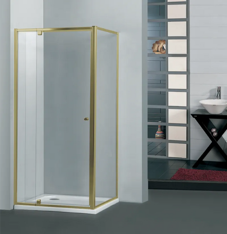 COVEY Semi-Frame Corner Wall To Wall Pivot Door Shower Screen