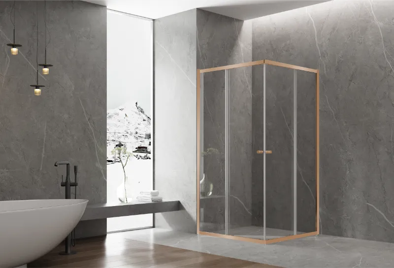 COVEY Semi-Framed Double Corner Sliding Door Square & Rectangular Shower Screen