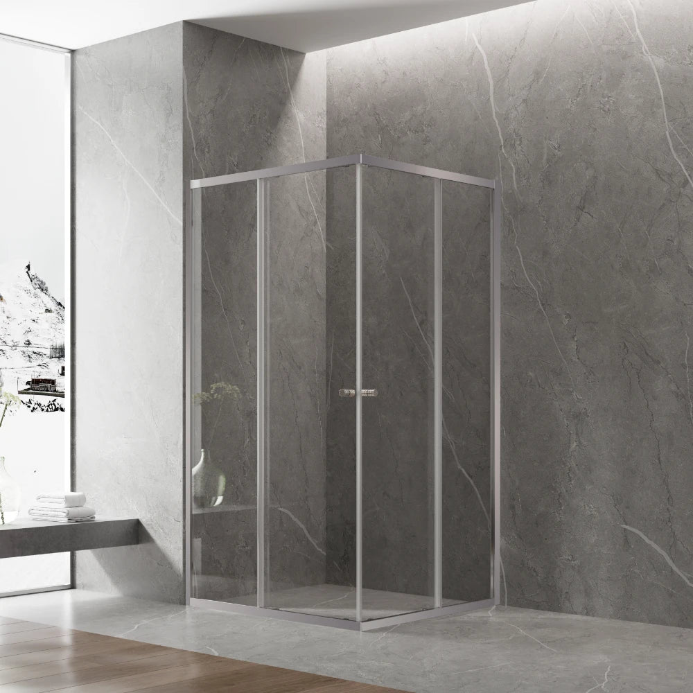 COVEY Semi-Frame Double Corner Sliding Door Square & Rectangular Shower Screen