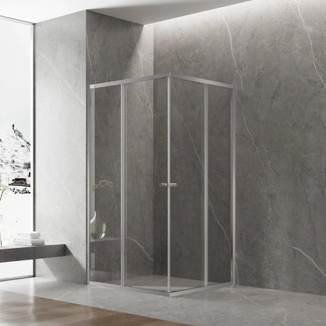 COVEY Semi-Frame Double Corner Sliding Door Square & Rectangular Shower Screen