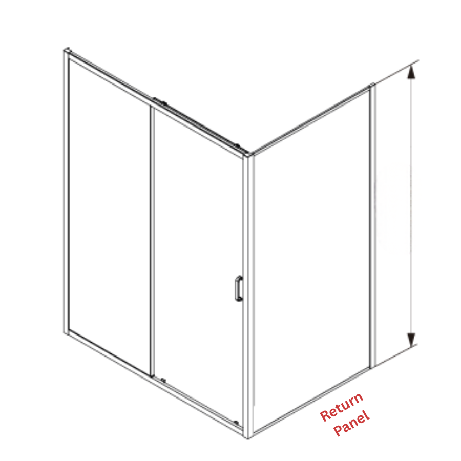 COVEY Semi-Frame Single Sliding Door Shower Screen