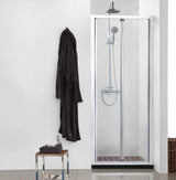 COVEY Semi-Framed Bi-Fold Swing Door Shower Screen
