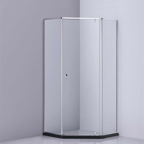 COVEY Semi-Framed Pivot Door Diamond Shower Screen