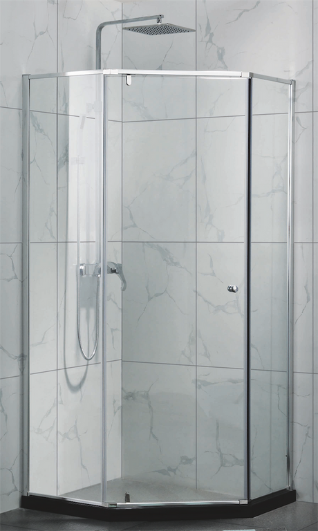 COVEY Semi-Framed Pivot Door Diamond Shower Screen