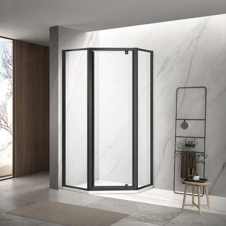 COVEY Semi-Framed Pivot Door Diamond Shower Screen