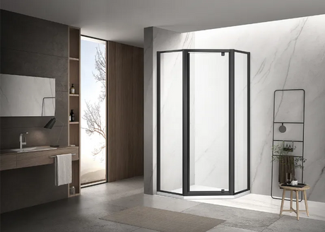 COVEY Semi-Framed Pivot Door Diamond Shower Screen